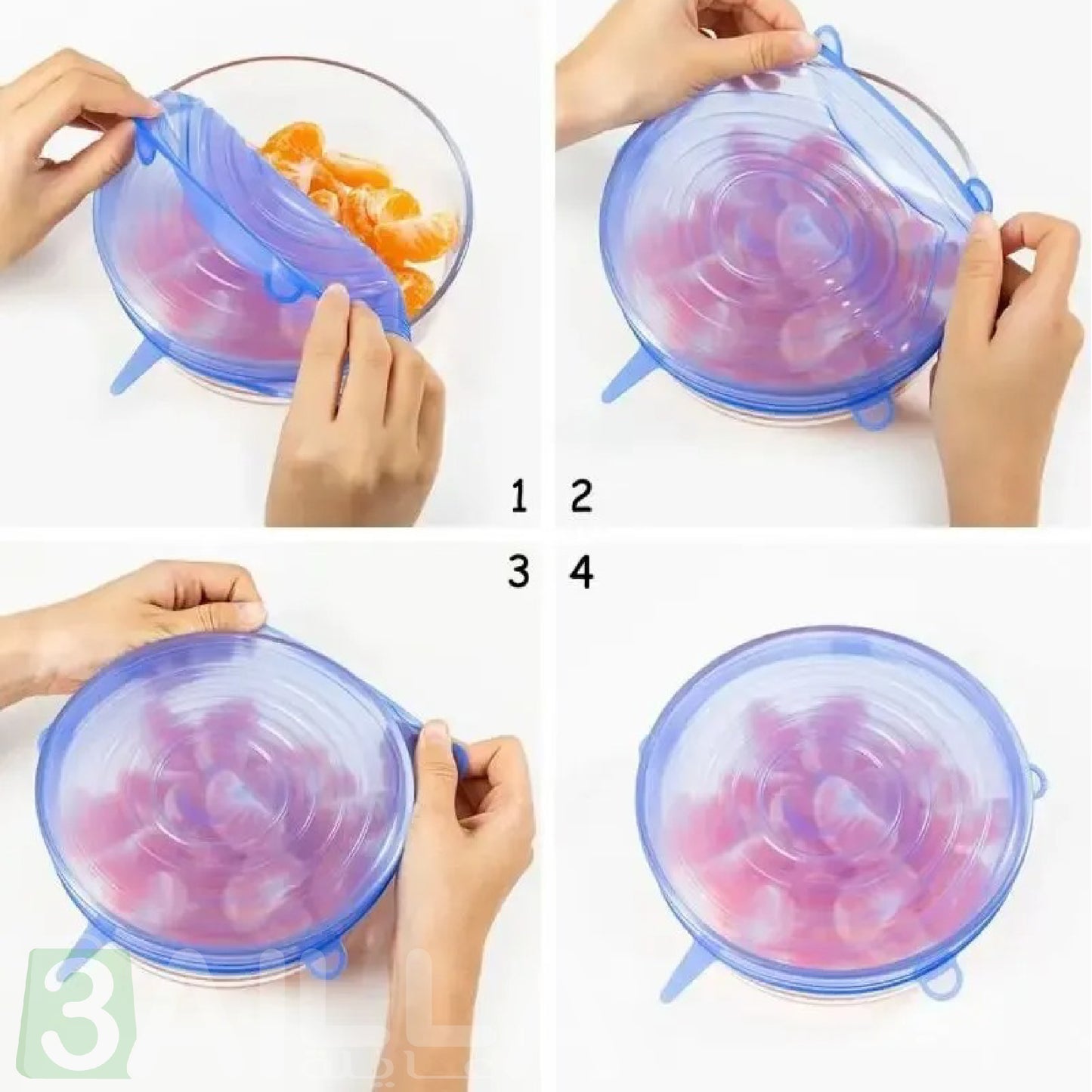 6 أغطية مطاطية من سيليكون